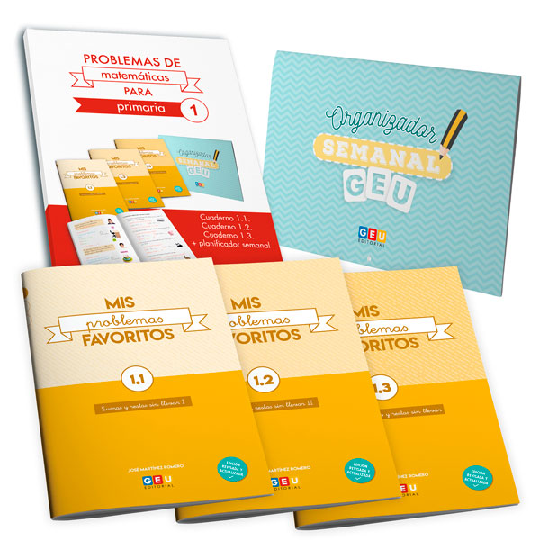 Cuadernos de problemas de matem&aacute;ticas para primaria